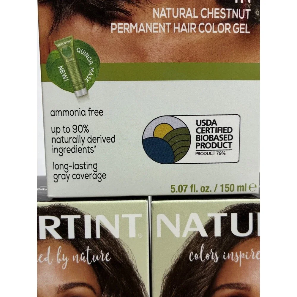 Naturtint 4N Permanent Hair Color Gel Natural Chestnut Brown 3 Pack